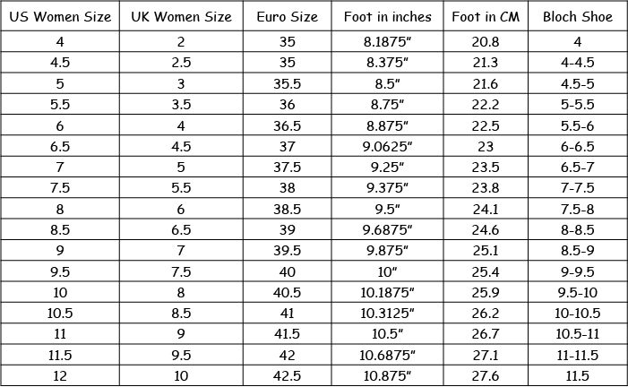 bloch ladies rayze jazz shoe blcs0471l 47 99 bloch size chart